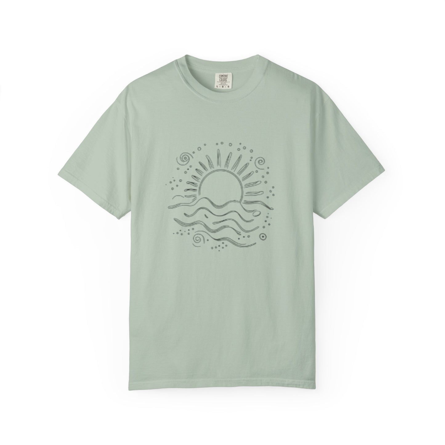 Sunrise Waves Unisex Garment-Dyed T-Shirt