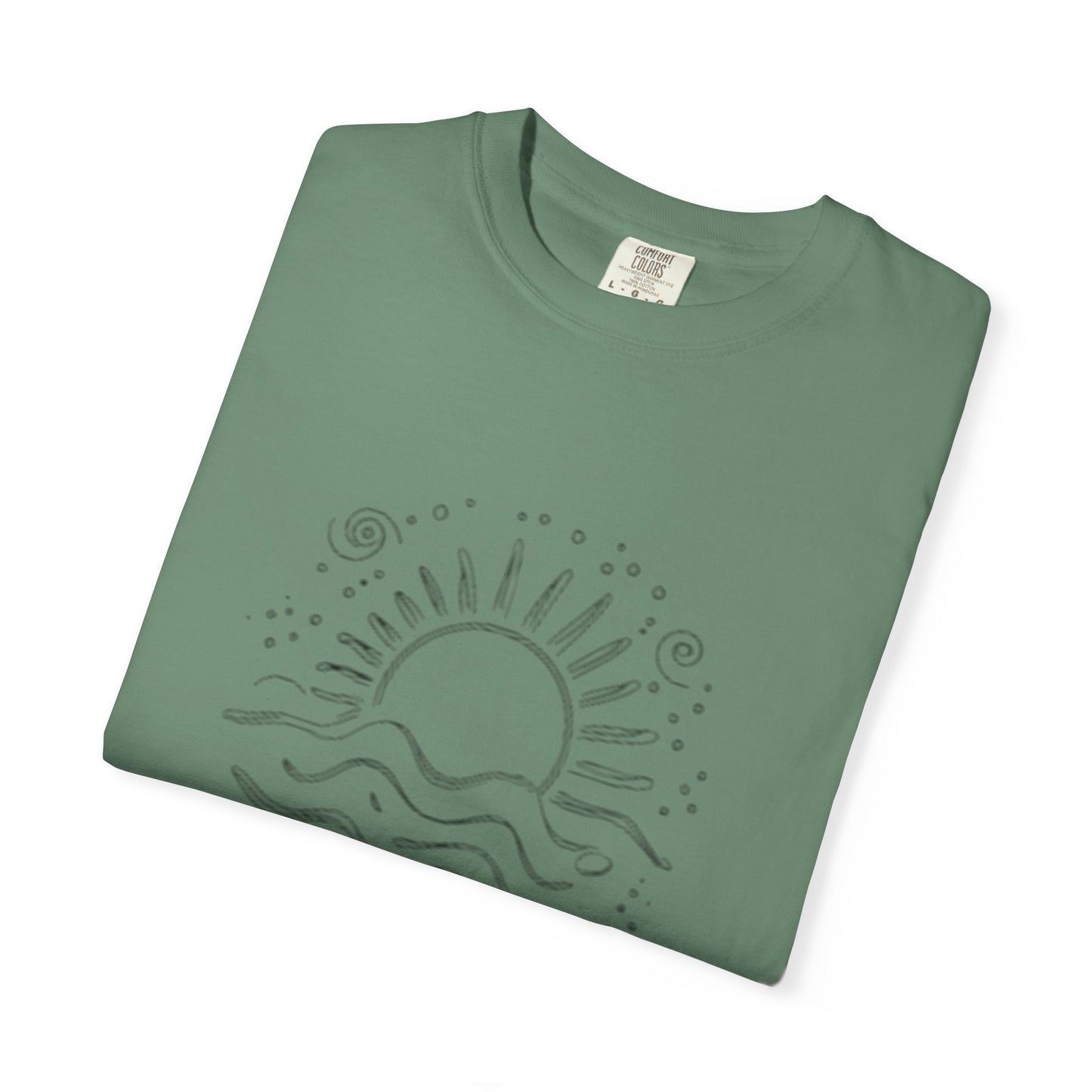 Sunrise Waves Unisex Garment-Dyed T-Shirt