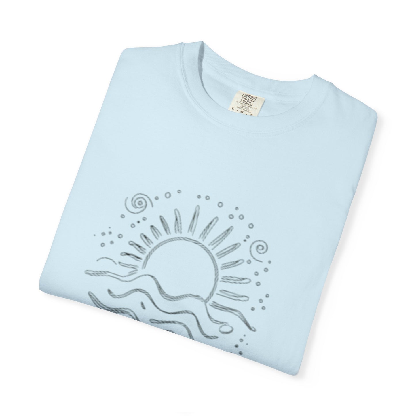 Sunrise Waves Unisex Garment-Dyed T-Shirt