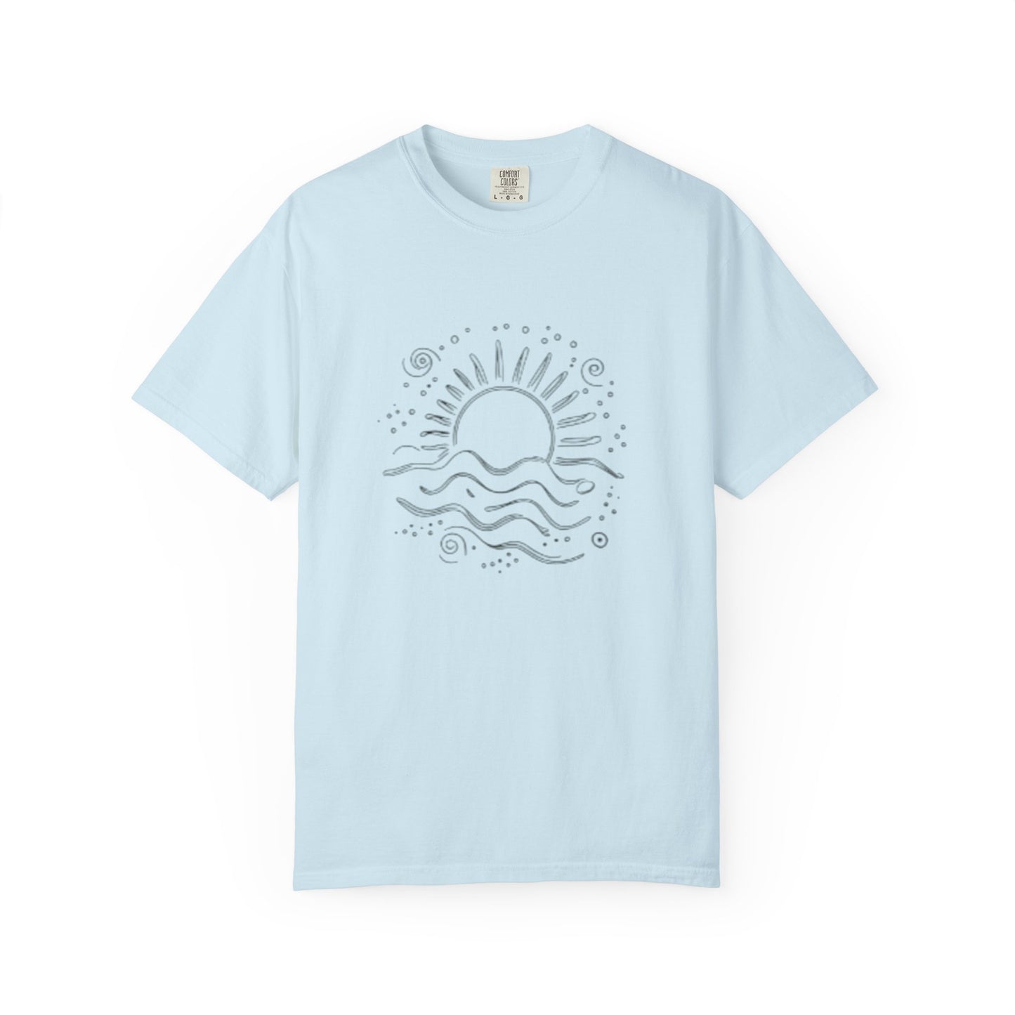 Sunrise Waves Unisex Garment-Dyed T-Shirt