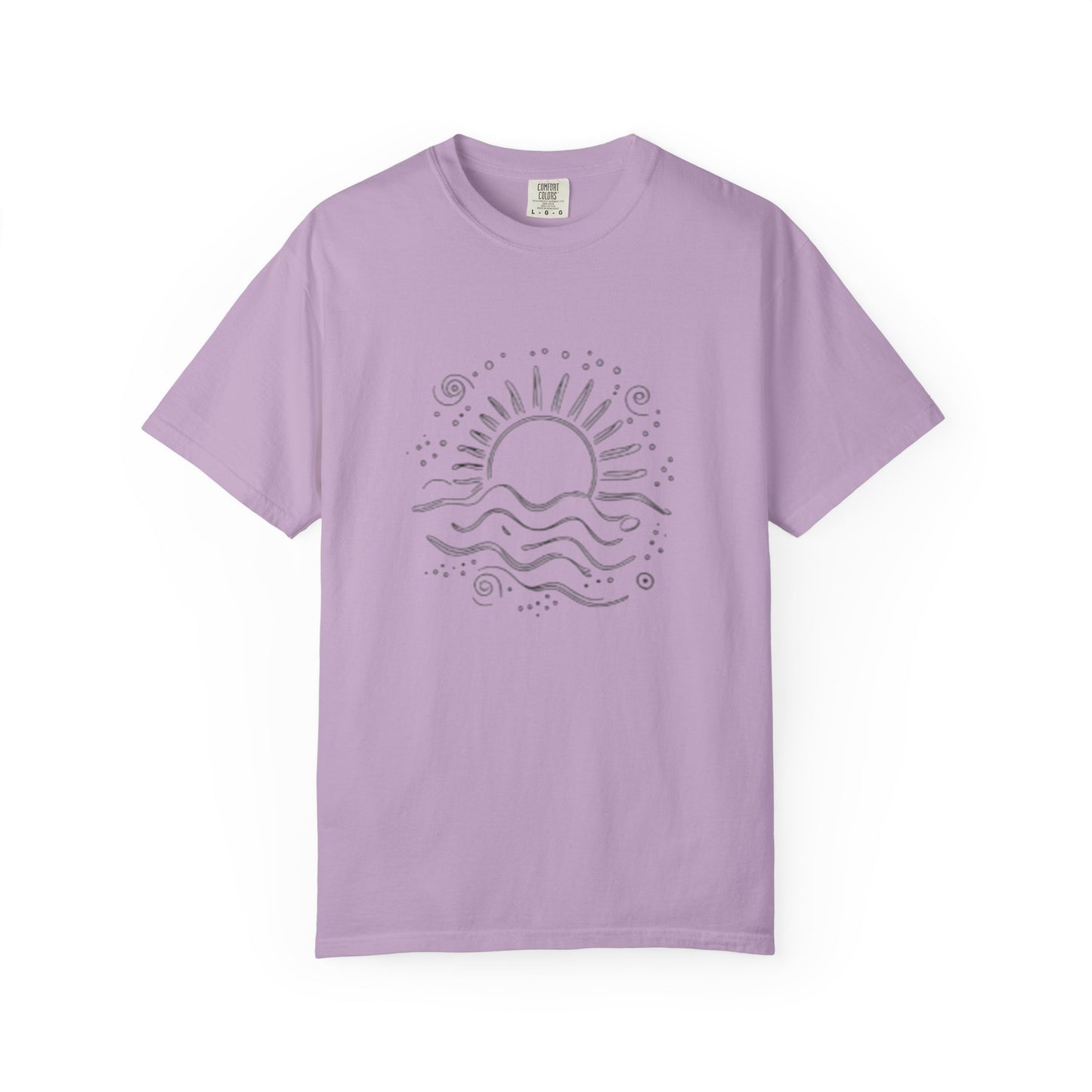 Sunrise Waves Unisex Garment-Dyed T-Shirt