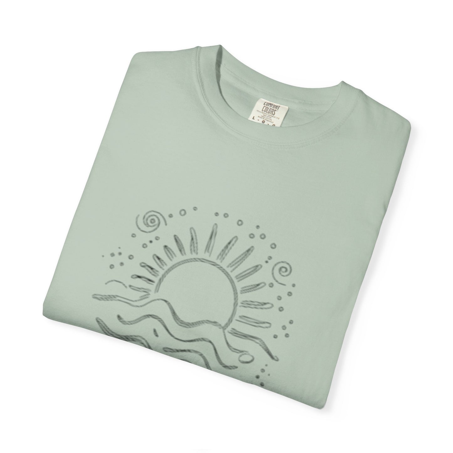Sunrise Waves Unisex Garment-Dyed T-Shirt